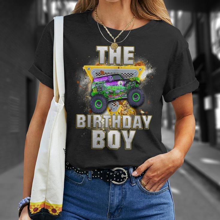 The Birthday Boy Monster Truck Family Matching T-Shirt Gifts for Her