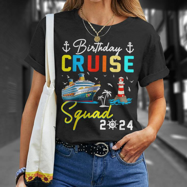 Birthday Cruise Squad 2024 Matching Cruise Ship Birthday T-Shirt Gifts for Her