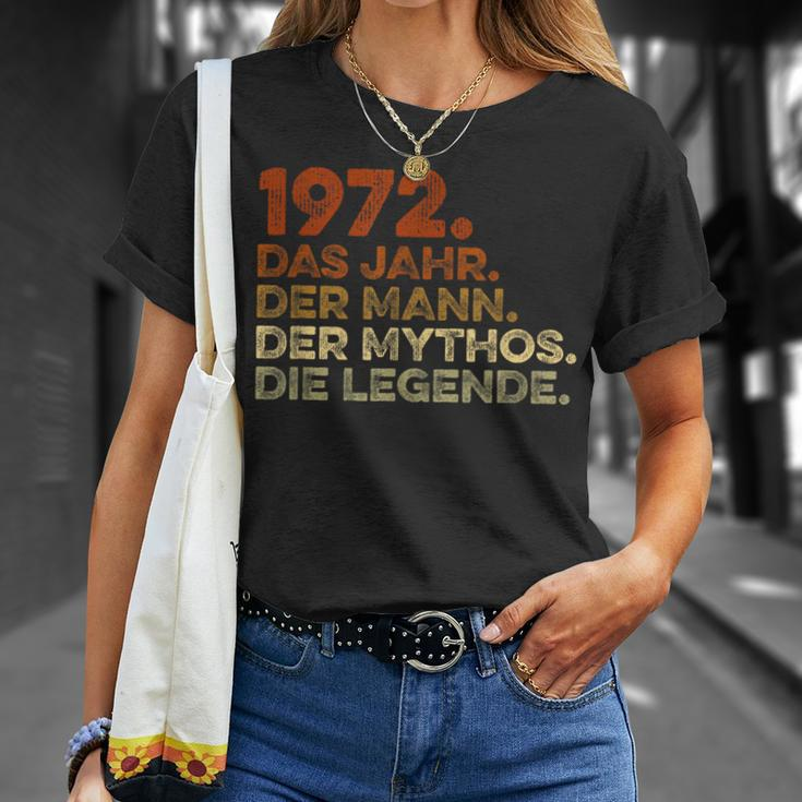 Birthday intage 1972 Man Myth Legend T-Shirt Geschenke für Sie