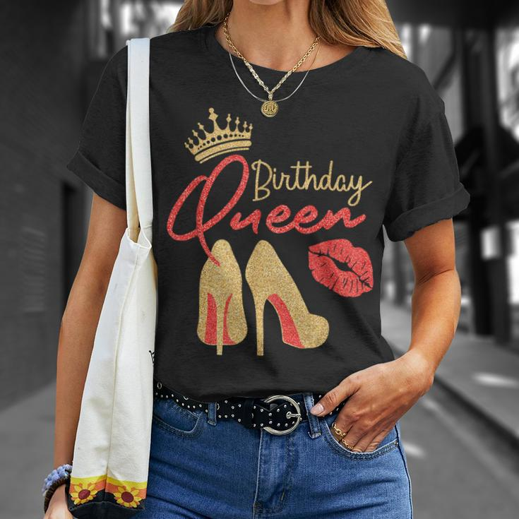 Birthday Queen Happy Birthday Quote Girls Women T-Shirt Gifts for Her