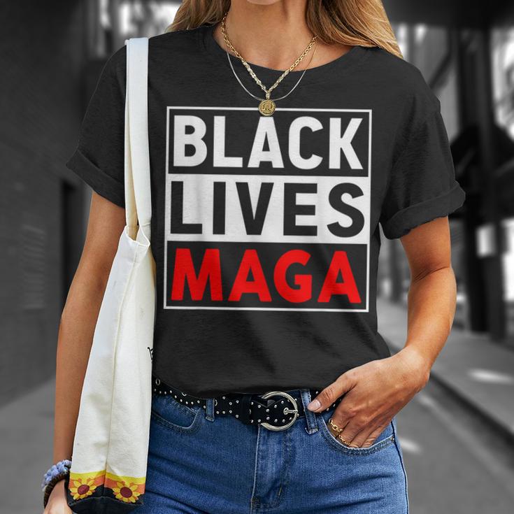 Black Lives Maga Apparel For Support Trump 2024 T-Shirt Gifts for Her