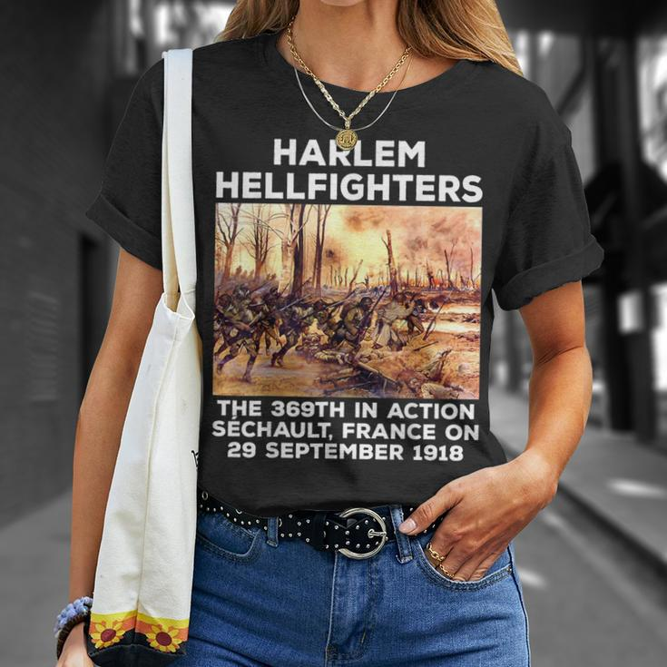 Black Military History Usa Black History Harlem Hellfighters T-Shirt Gifts for Her