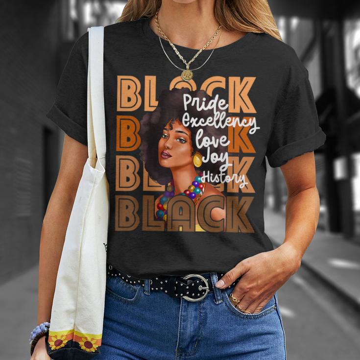 Black Pride Excellency Love Joy History Junenth T-Shirt Gifts for Her