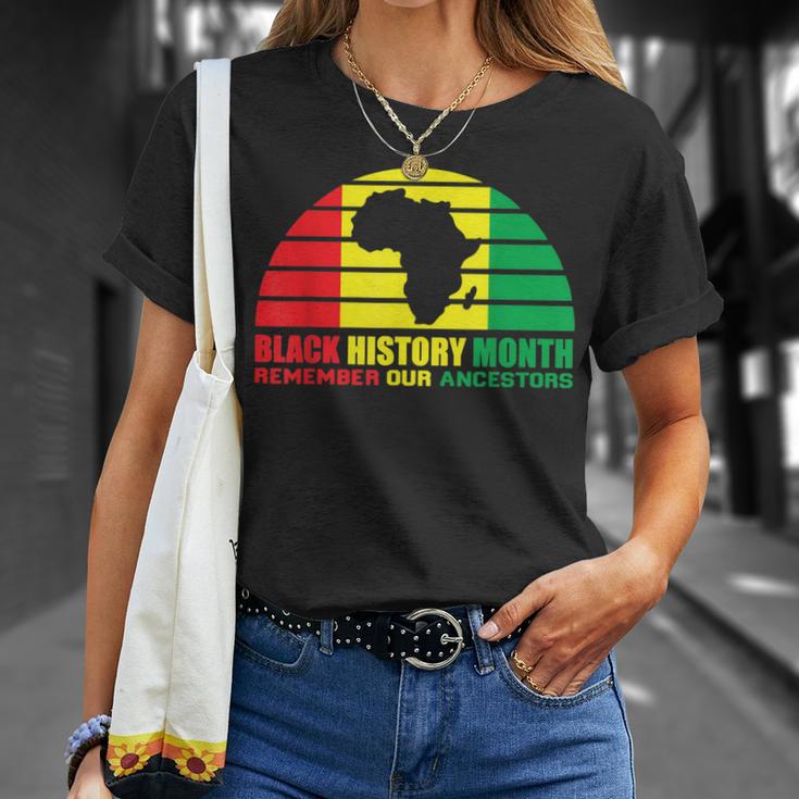 Black History Month Remember Our Ancestors African Melanin T-Shirt Gifts for Her