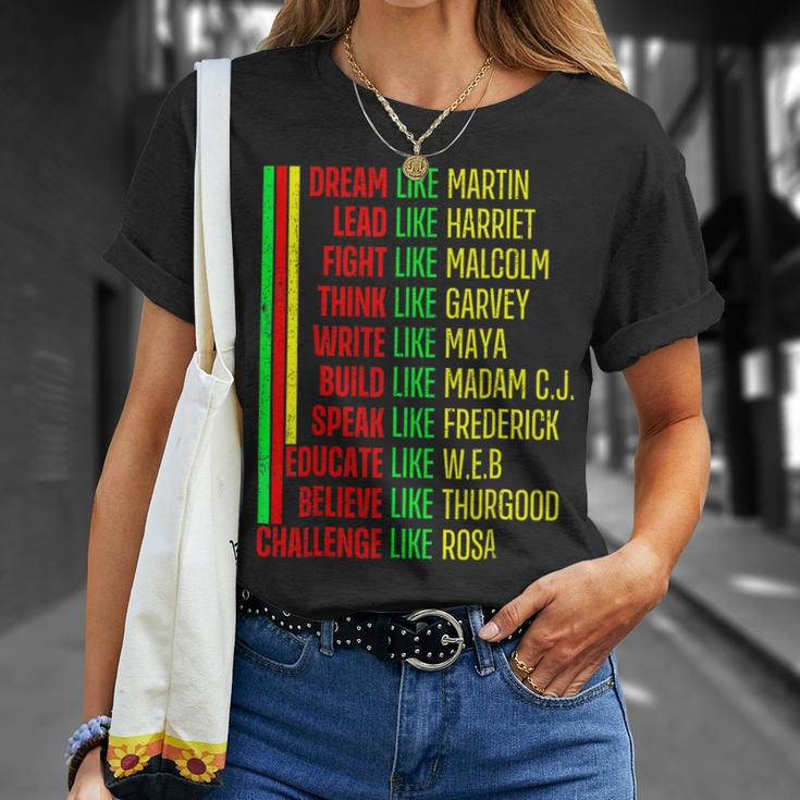 Black History Pride Martin Black Afro African T-Shirt Gifts for Her