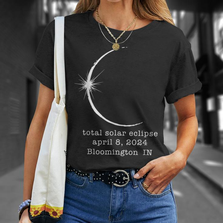 Bloomington In Solar Total Eclipse April 2024 Indiana T-Shirt Gifts for Her