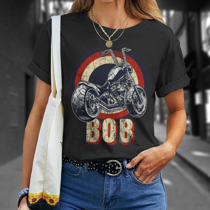 Bob The Bobber Customized Chop Motorcycle Bikers Vintage T-Shirt Gifts for Her