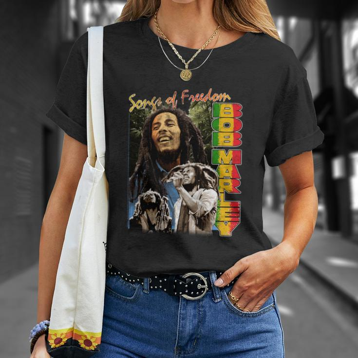 Bob Marley Freedom Vintage Reggae Music By Rock Off T-Shirt Gifts for Her