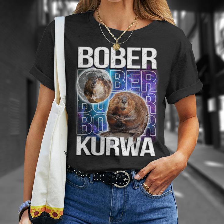 Bober Kurwa Flannelette Meme Galaxy Universe T-Shirt Geschenke für Sie