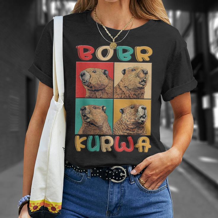 Bobr Kurwa Meme Retro Biber Kurwa T-Shirt Geschenke für Sie