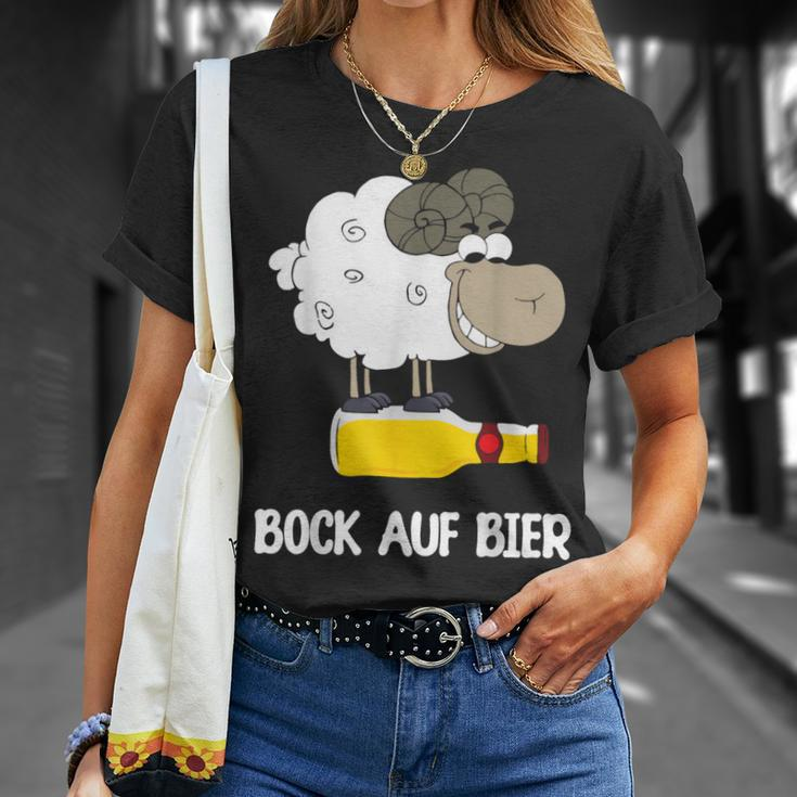 Bock Auf Bier Biertrinker Alkohol Bier Saufen T-Shirt Geschenke für Sie