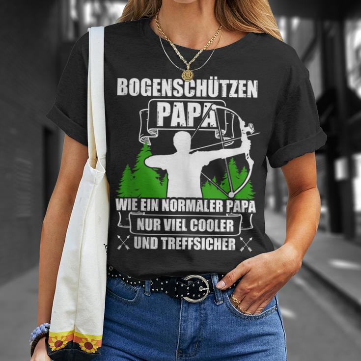 Bogenschützen Papa Pfeil Und Bogen Bogenschießen T-Shirt Geschenke für Sie