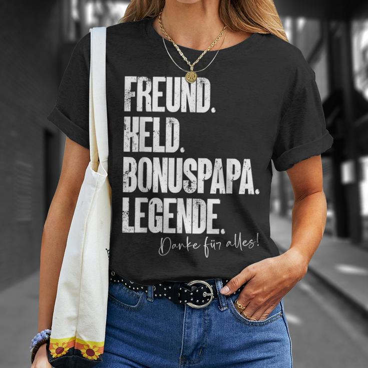 Bonuspapa Bester Step Papa Stepdad Bonus Papa S T-Shirt Geschenke für Sie