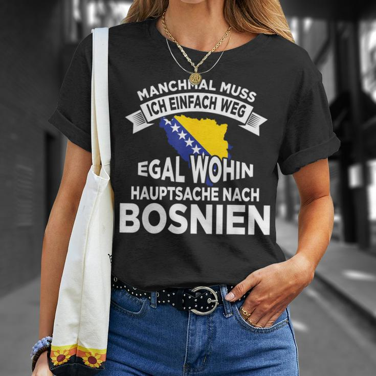 Bosnier Bosnia And Herzegovina Bosnian Flag T-Shirt Geschenke für Sie