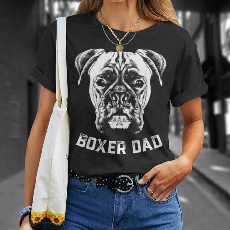 Boxer Dog Dad Dad For Boxer Dog T-Shirt Geschenke für Sie