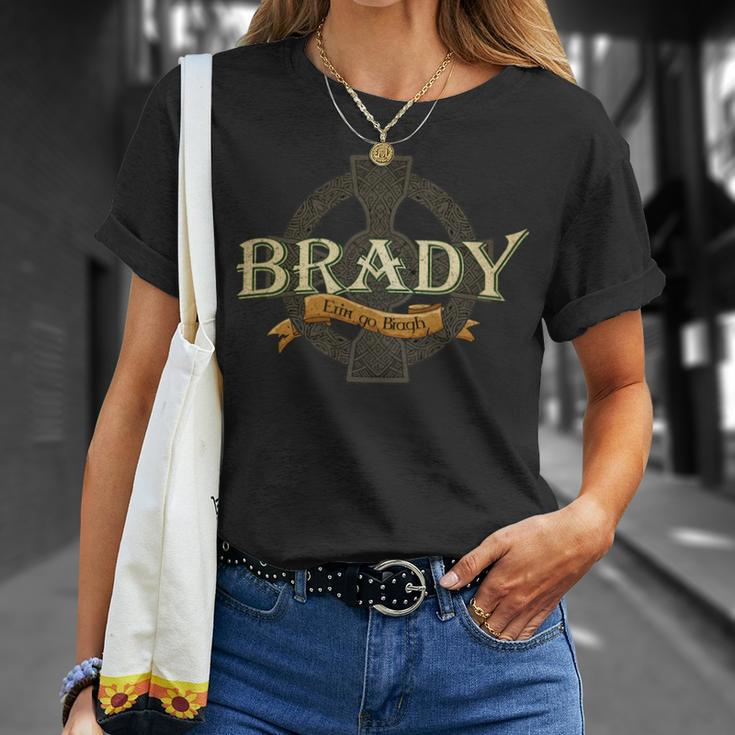 Brady Irish Surname Brady Irish Family Name Celtic Cross T-Shirt Gifts for Her