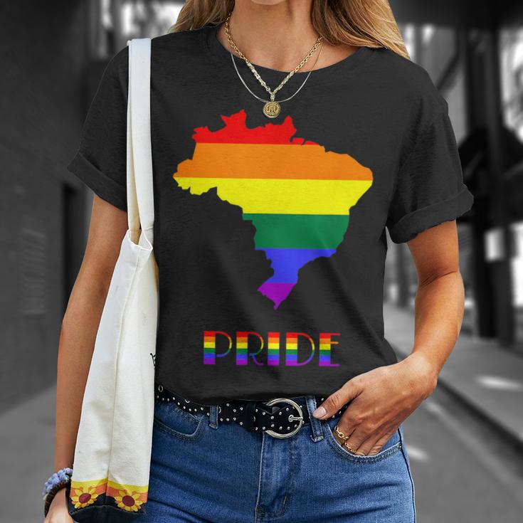 Brazil Pride Lgbt Pride Gay Pride Month Lesbian Lgbtq T-Shirt Gifts for Her