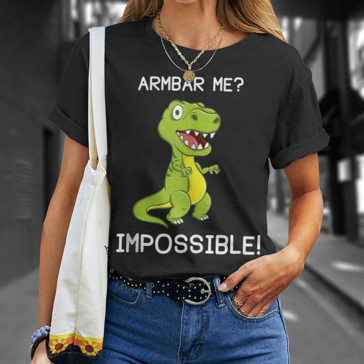 Brazilian Jiu-Jitsu Bjj Armbar T-Rex Dinosaur T-Shirt Gifts for Her
