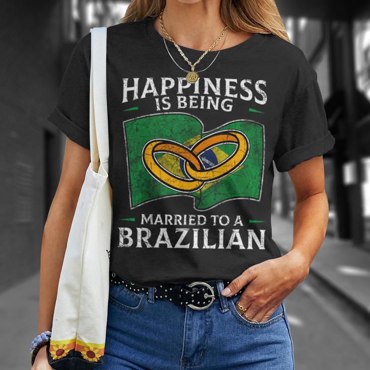 Brazilian Marriage Brazil Married Flag Wedded Culture T-Shirt Gifts for Her