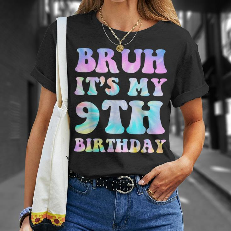Bruh It's My 9Th Birthday 9Th Year Old 9Yr Birthday T-Shirt Gifts for Her