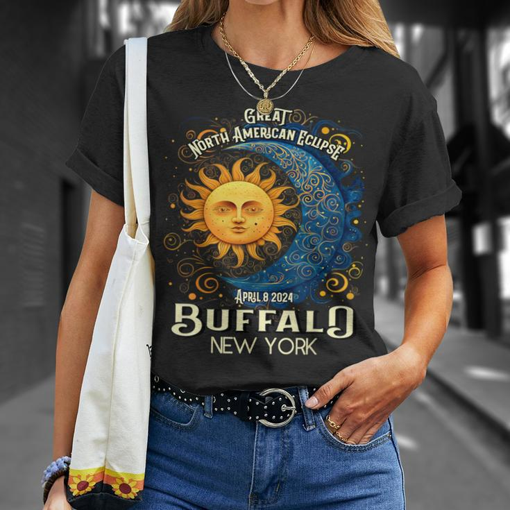 Buffalo New York 2024 Total Solar Eclipse April 8 Souvenir T-Shirt Gifts for Her