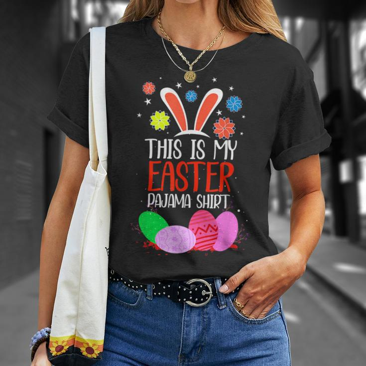 Bunny Ears Easter Eggs Das Ist Mein Ostern Pyjama T-Shirt Geschenke für Sie