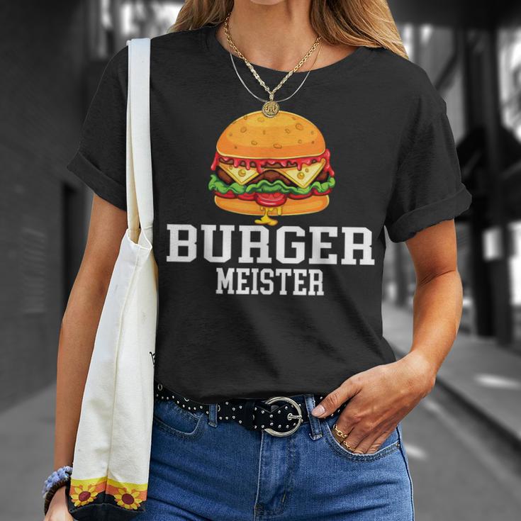 Burger Meister Bürgermeister Bbq Grill Chef T-Shirt Geschenke für Sie