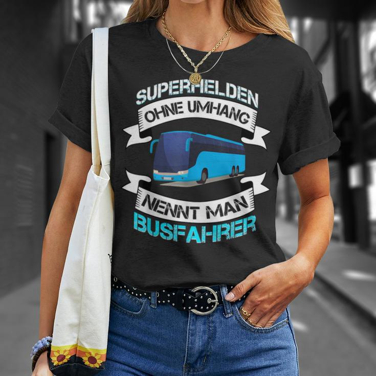 Bus Superhelden Ohne Umhang Nennt Man Busfahrer Black T-Shirt Geschenke für Sie