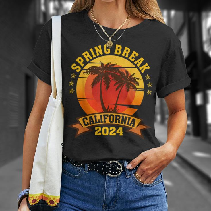California 2024 Spring Break Family School Vacation Retro T-Shirt Gifts for Her