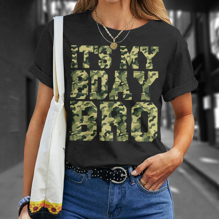 Camouflage Birthday Military Soldier Bday Celebration T-Shirt Gifts for Her