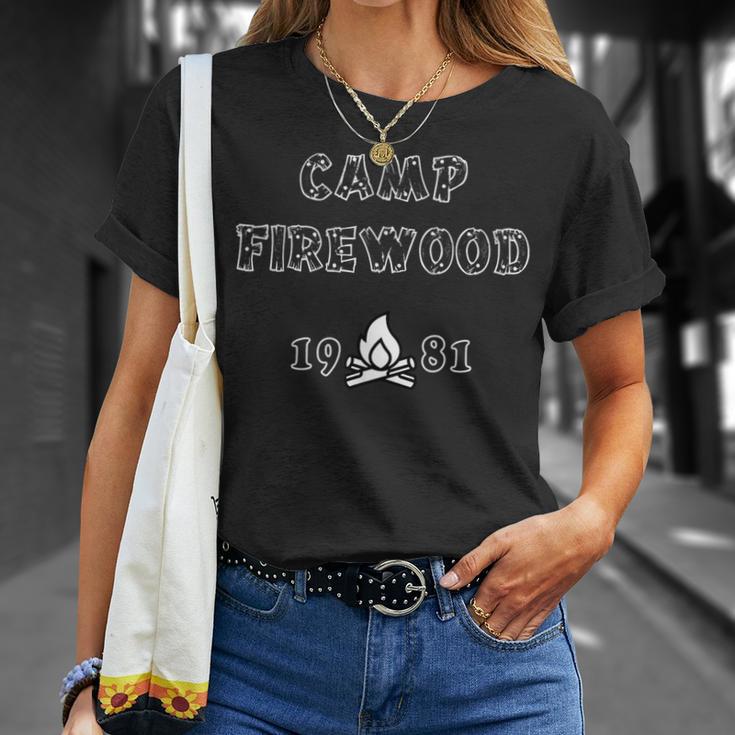 Camp Firewood Comedy Parody Satire FilmT-Shirt Gifts for Her