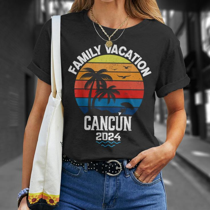 Cancun 2024 Family Vacation Trip Matching Group T-Shirt Gifts for Her