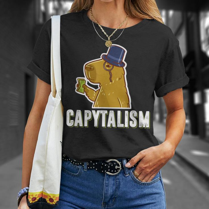 Capybara Capytalism Capitalism Capybara T-Shirt Gifts for Her
