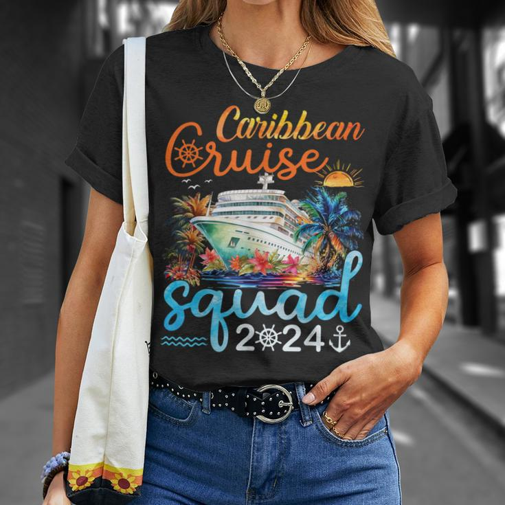 Caribbean Cruise Squad 2024 Family Matching Group Vacation T-Shirt Gifts for Her