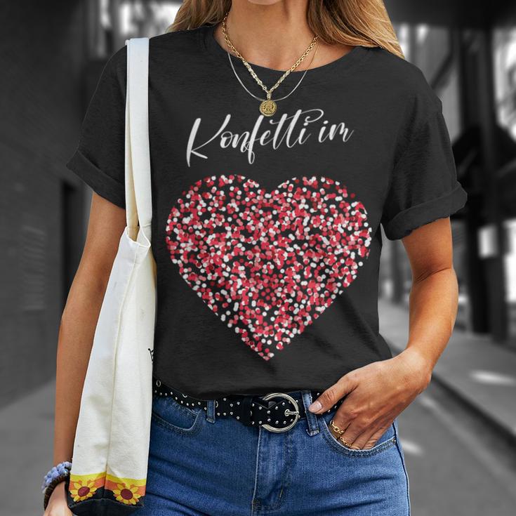 Carnival Costume Confetti Heart T-Shirt Geschenke für Sie