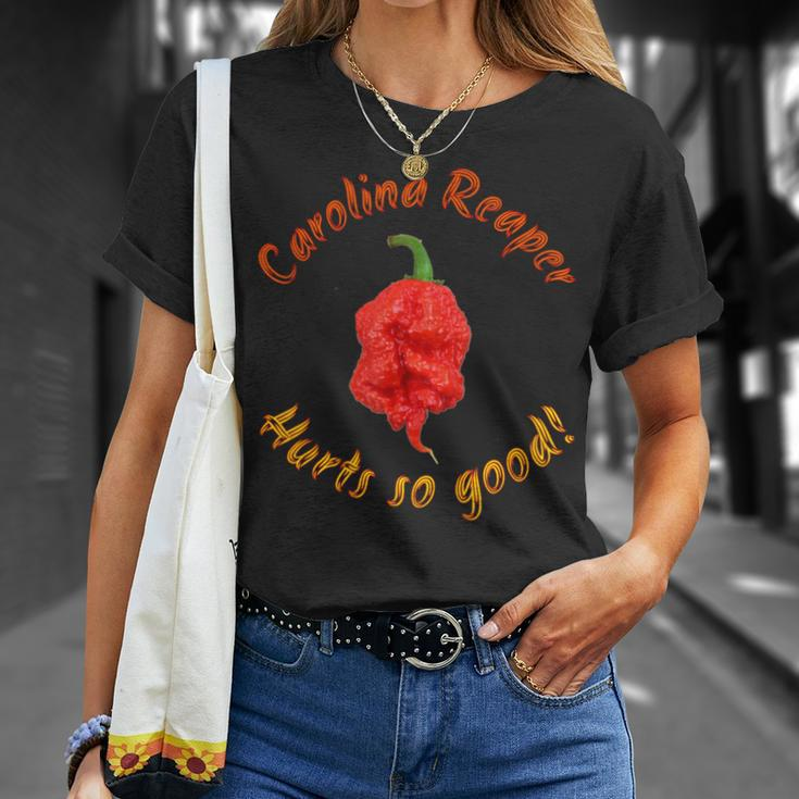 Carolina Reaper Hurts So Good Chili Pepper T-Shirt Gifts for Her