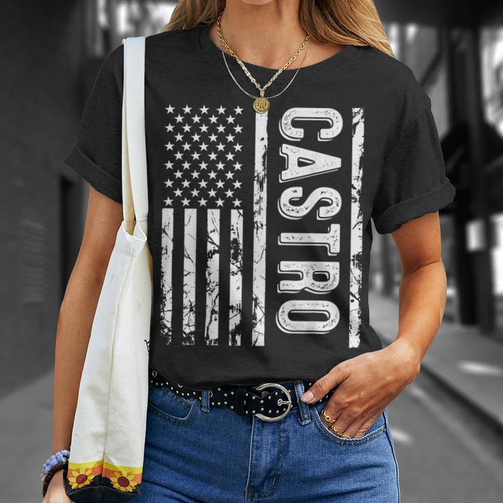 Castro Last Name Surname Team Castro Family Reunion T-Shirt Gifts for Her