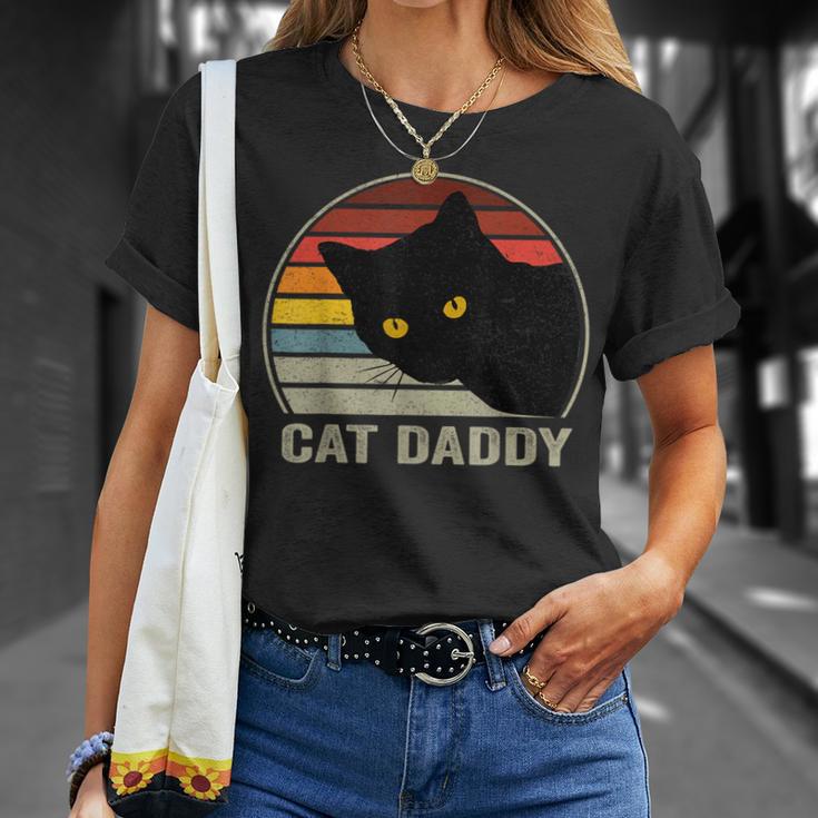 Cat Daddyintage Cat 80S Retro Style For Cat Dad T-Shirt Geschenke für Sie