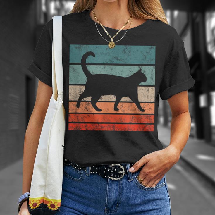 Cat Retro Style Vintage T-Shirt Gifts for Her