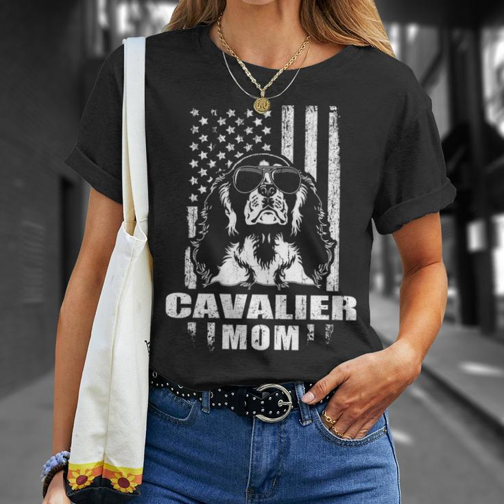 Cavalier Mom Cool Vintage Retro Proud American T-Shirt Gifts for Her