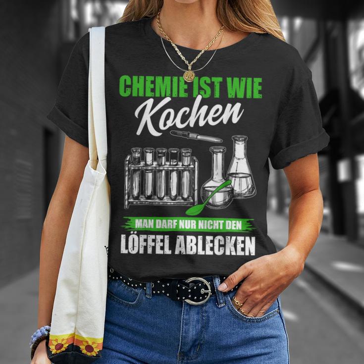 Chemie Ist Wie Kochen Chemiker Laboratory T-Shirt Geschenke für Sie