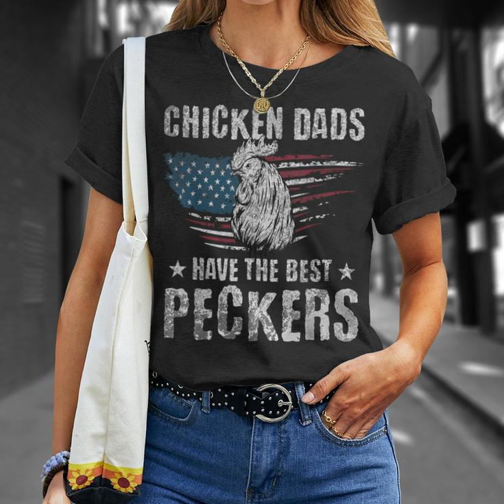 Chicken Dads Have The Best Peckers Ever Adult Humor T-Shirt Gifts for Her