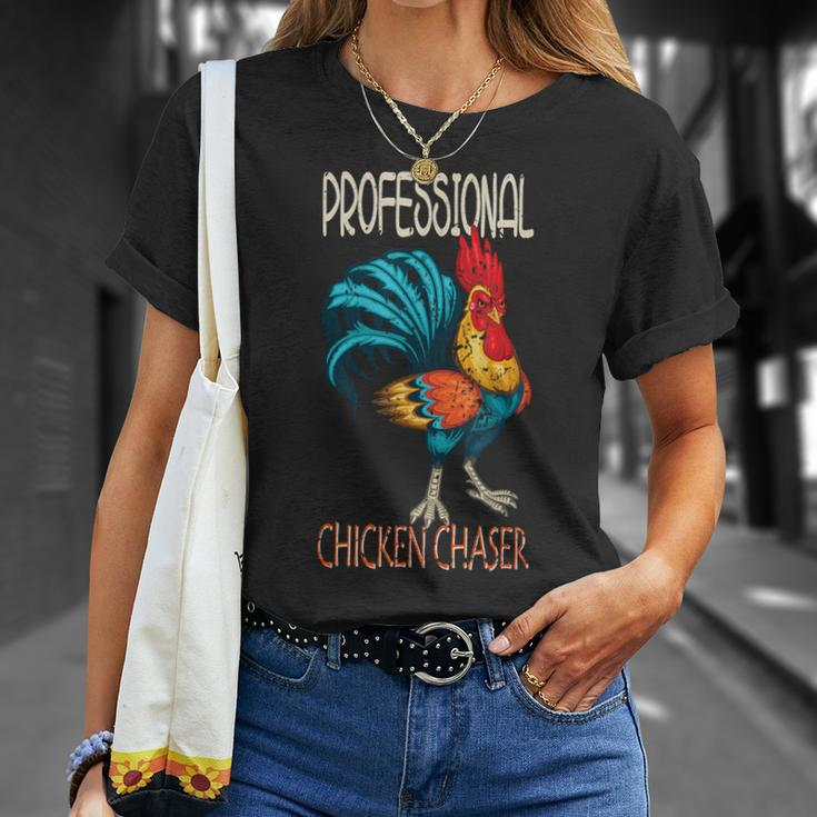 Chicken Farmer Professional Chicken Chaser T-Shirt Gifts for Her