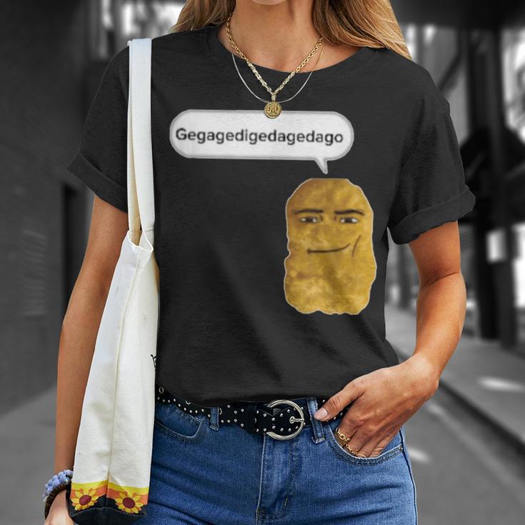 Chicken Nugget Gegagedigedagedago T-Shirt Gifts for Her