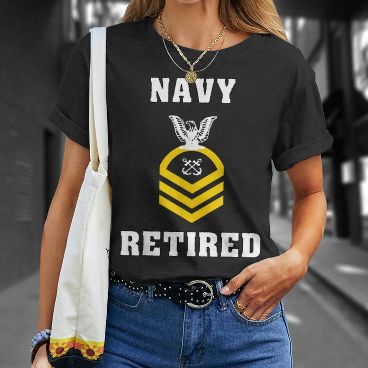 Chief Petty Officer Navy Retired T-Shirt Gifts for Her