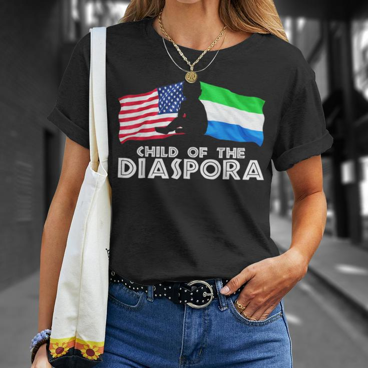 Child Of The Diaspora America Sierra Leone Ados T-Shirt Gifts for Her