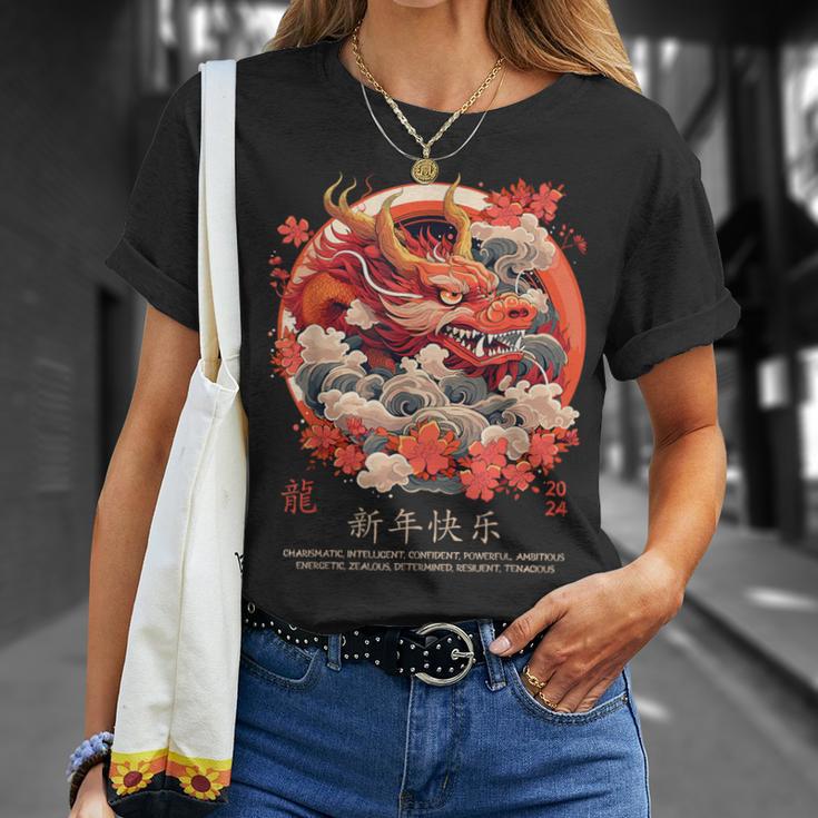 Chinese Lunar New Year Dragon Traits 2024 Year Of The Dragon T-Shirt Gifts for Her