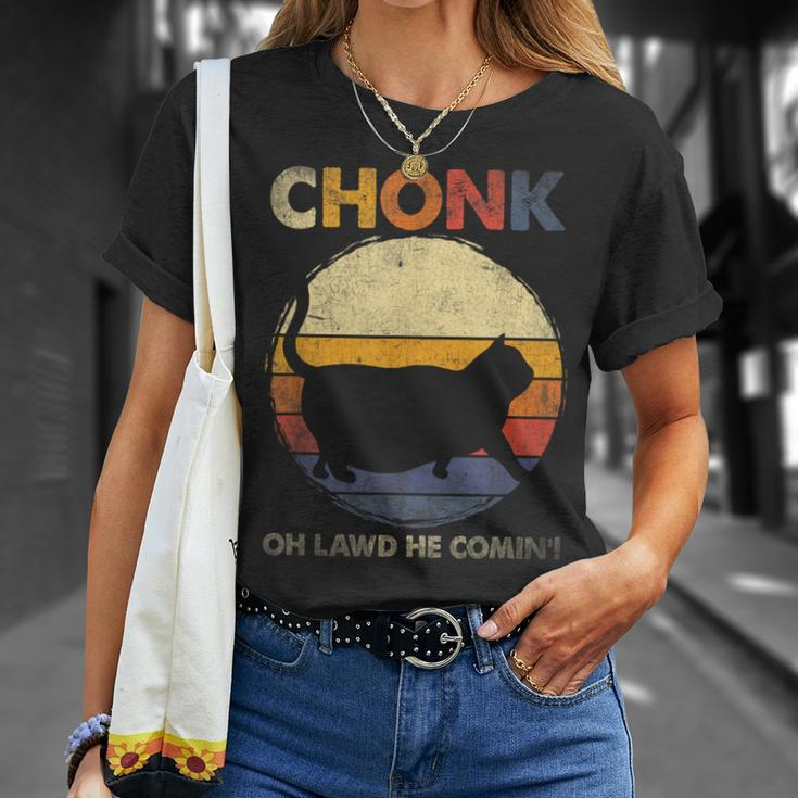 Chonk Cat Big Meme Retro Style Vintage Cats Memes T-Shirt Gifts for Her