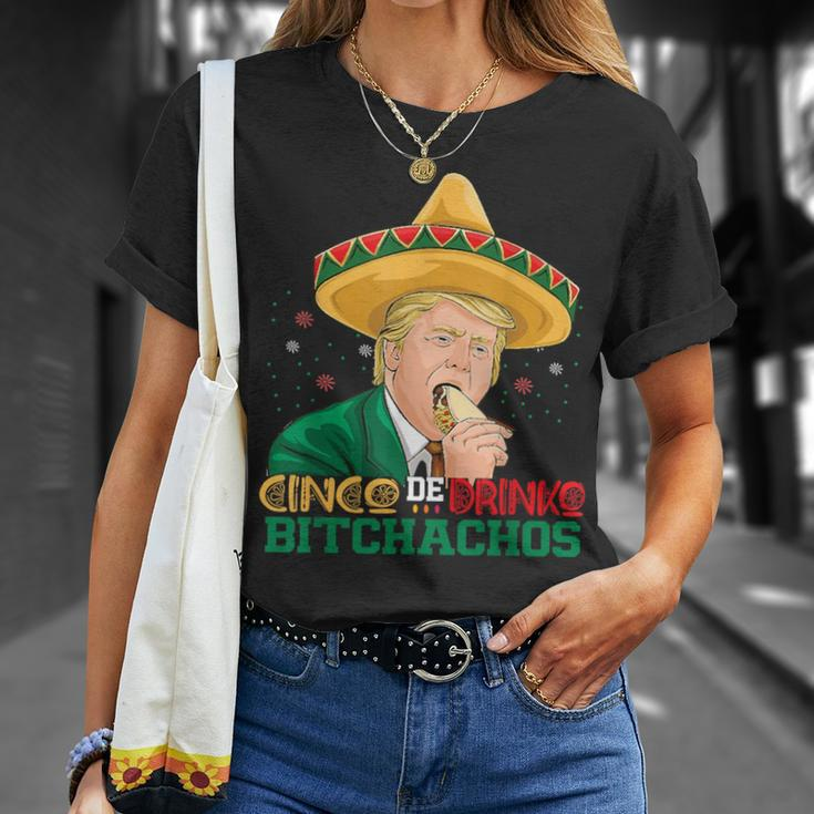 Cinco De Drinko Bitchachos Trump Cinco De Mayo Mexican T-Shirt Gifts for Her
