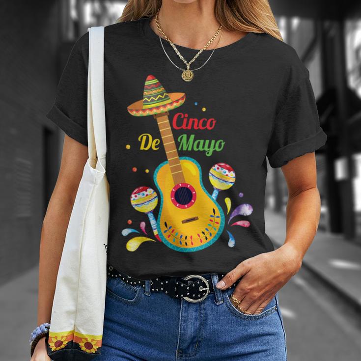 Cinco De Mayo Drinko De Mayo Music Guitar Lover T-Shirt Gifts for Her